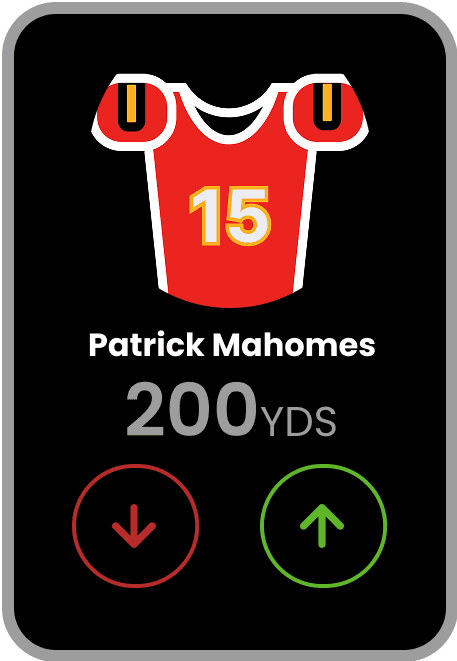 Patrick Mahomes betting card